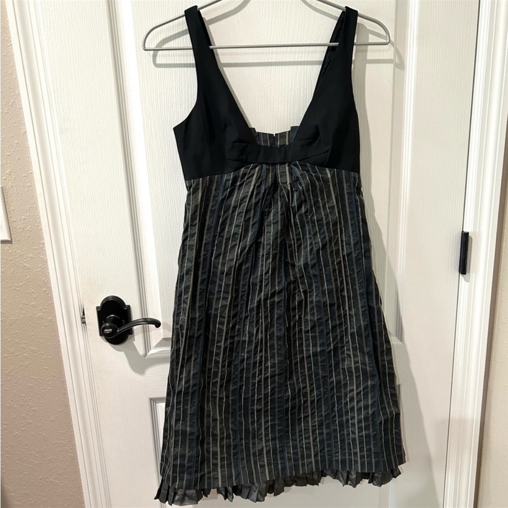 Nicole Miller Collection Navy and Black Cocktail Dress